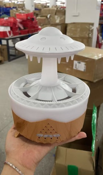 Transform Your Space with the New UFO Raindrop Humidifier - A Soothing Water Drop Aroma Diffuser for Home Decor and Relaxation