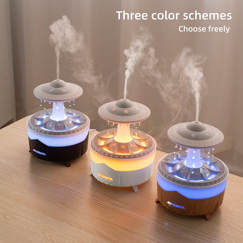 Transform Your Space with the New UFO Raindrop Humidifier - A Soothing Water Drop Aroma Diffuser for Home Decor and Relaxation