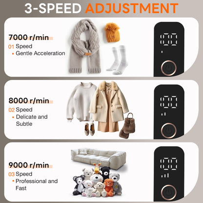 Revitalize Your Fabrics with the Loheer Electric Lint Remover - Powerful, Rechargeable Sweater Shaver with LED Display