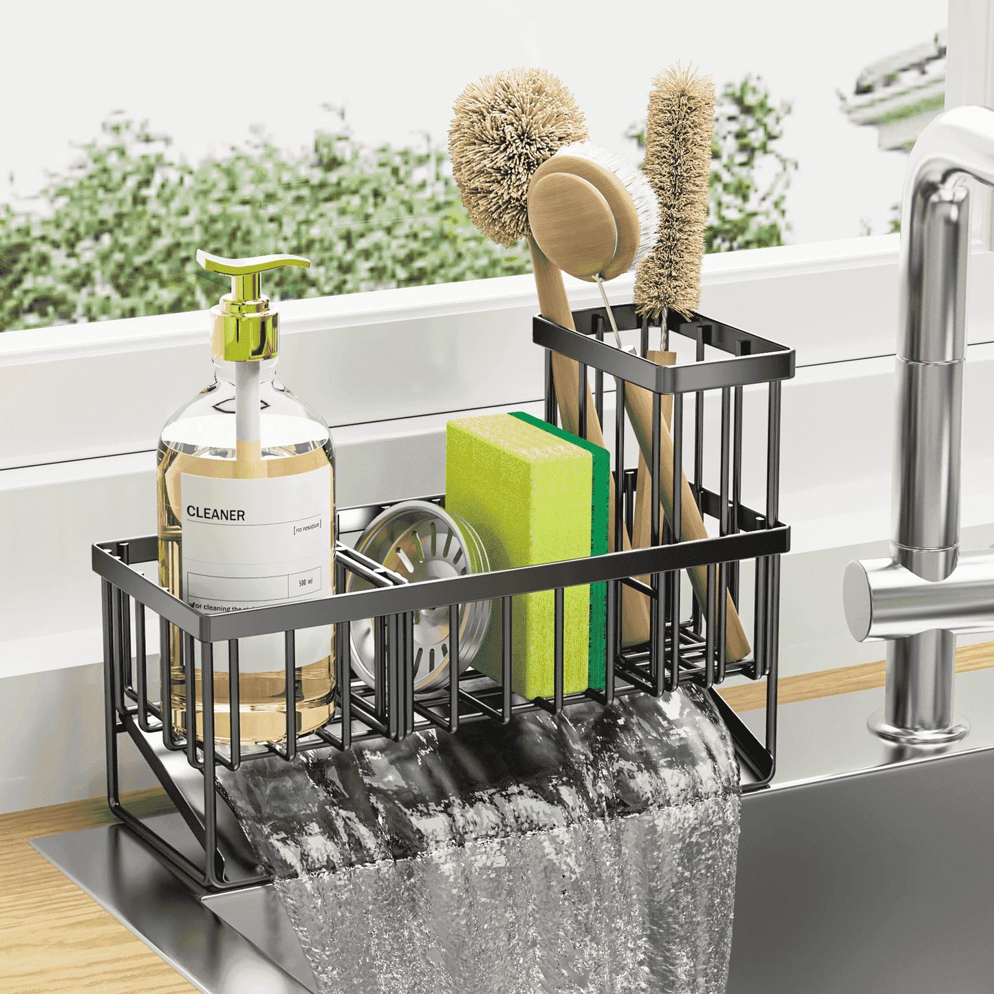 aBossHome Cisily Stainless Steel Sink Caddy