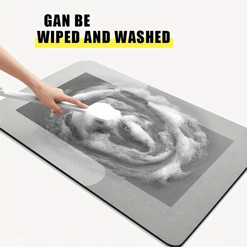 Transform Your Space with Our Super Absorbent Non-Slip Diatomaceous Earth Bath Mat – The Perfect Blend of Comfort and Safety for Your Bathroom, Shower, Laundry, Bedroom, Kitchen, or RV!