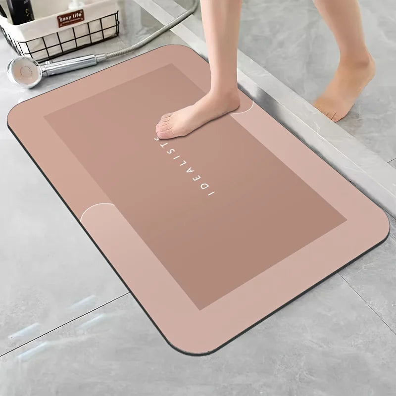 Transform Your Space with Our Super Absorbent Non-Slip Diatomaceous Earth Bath Mat – The Perfect Blend of Comfort and Safety for Your Bathroom, Shower, Laundry, Bedroom, Kitchen, or RV!