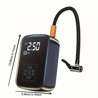 Powerful Wireless Car Air Compressor - Rechargeable Electric Tire Inflator for Motorcycles, Bicycles, Boats, and More!