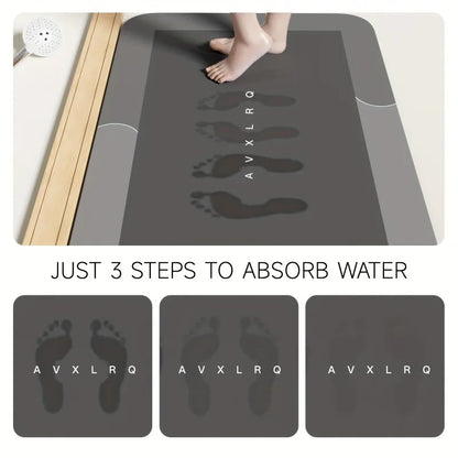 Transform Your Space with Our Super Absorbent Non-Slip Diatomaceous Earth Bath Mat – The Perfect Blend of Comfort and Safety for Your Bathroom, Shower, Laundry, Bedroom, Kitchen, or RV!